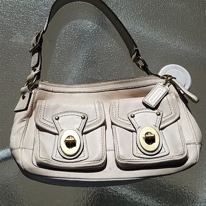 Coach cream shoulder bag